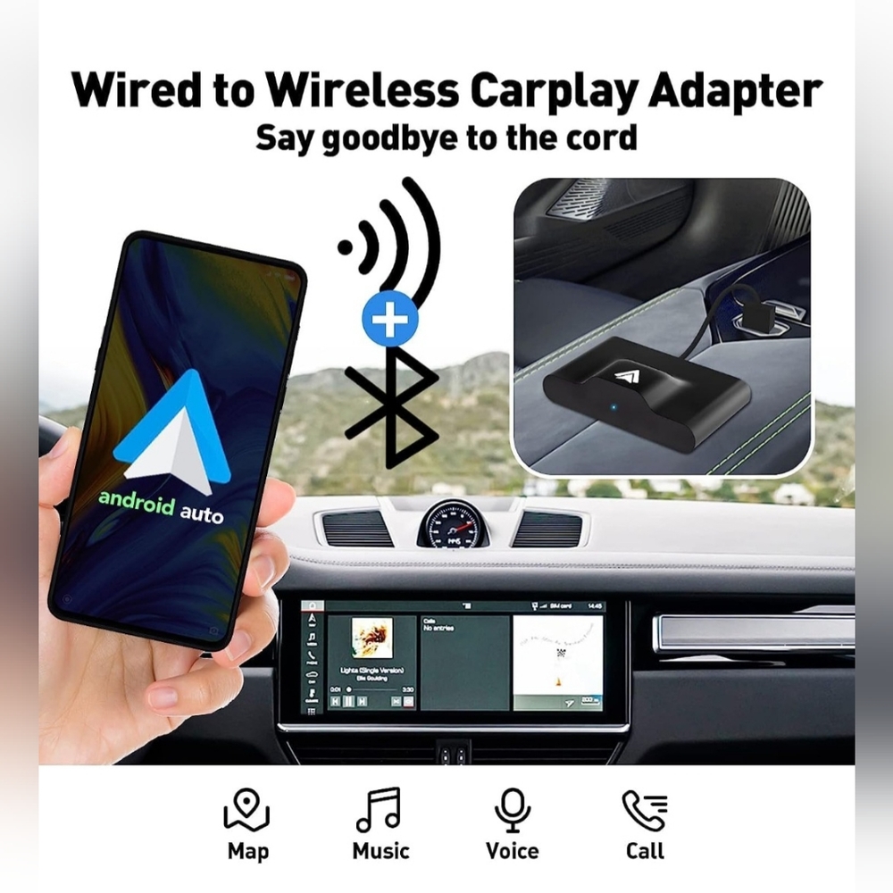 B3105-Black2 Android Auto Wireless Adapter - Picture 2 of 9